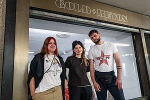 3/4 Jubiläumsteam: Erkuş, van Eeden, Herrmann, Foto: Martin Plüddermann