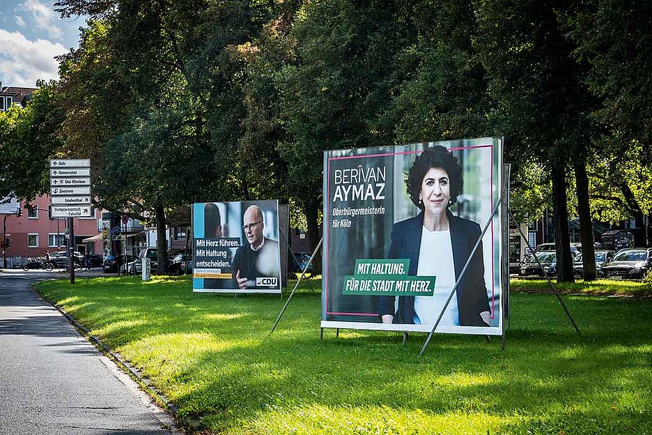 © Dörthe Boxberg / Stadtrevue Kölns erste grüne Oberbürgermeisterin? Wahlplakat von Berîvan Aymaz