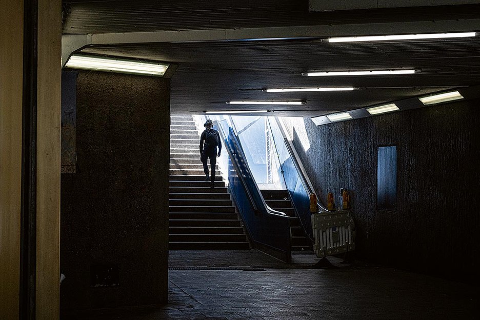 Foto: Dörthe Boxberg / Stadtrevue Wird bald dichtgemacht: Aufgang vom Ebertplatz zur Sudermanstraße