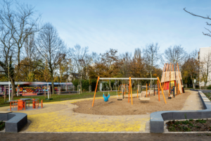 Nimmt Porz jetzt Schwung auf? Der neue Glashüttenpark an der Papageiensiedlung ist eröffnet