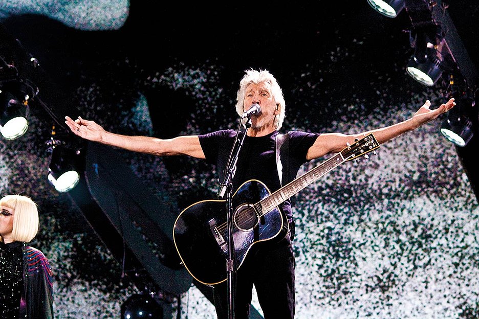 © Andres Ibarra Verkünder auf der Bühne: Roger Waters; © Andres Ibarra