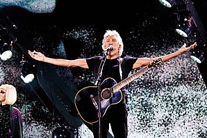 Verkünder auf der Bühne: Roger Waters; © Andres Ibarra