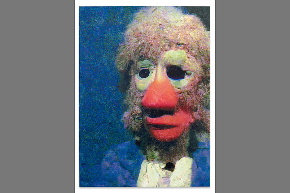 Was hat sich dieses Monster vorzuwerfen? Jon Rafman, (Puppet Man I), Inkjet print und Acryl auf Leinwand Courtesy the artist and Sprüth Magers, Foto: Ingo Kniest
