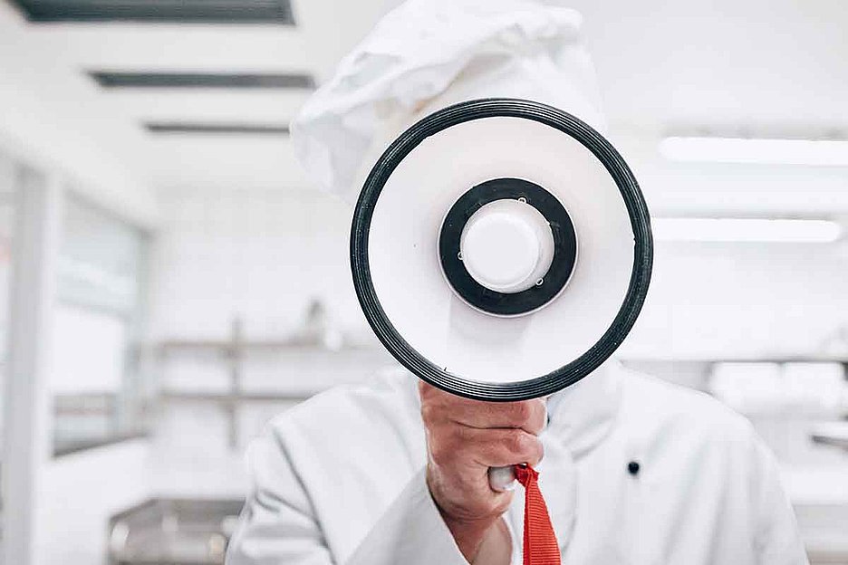Gastro-Marketing: Die Einführung des Megafons in die Spitzenküche  Foto: Thomas Schäkel