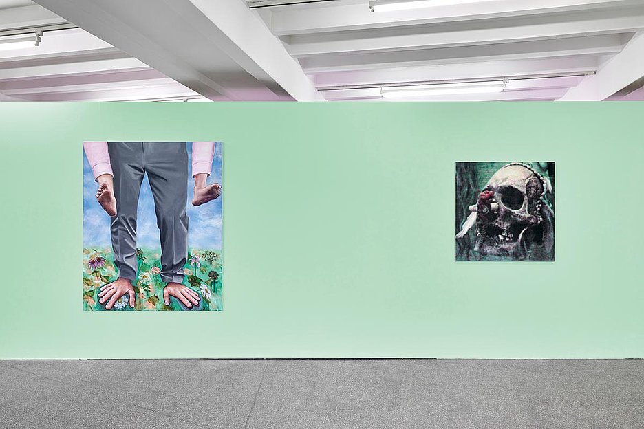 Foto: Mareike Tocha Hoi Köln, Teil 3: Albtraum Malerei, Installationsansicht Kölnischer Kunstverein, 2024, Foto: Mareike Tocha