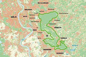 Karte des möglichen Nationalparks
