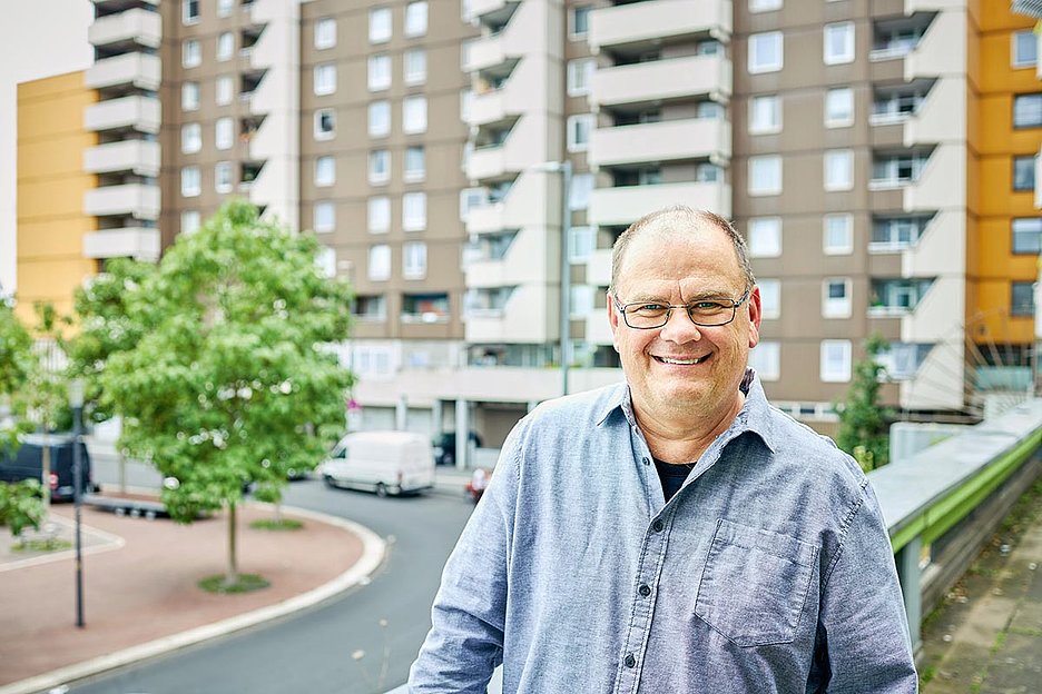 Foto: Thomas Schäkel / Stadtrevue »Viele denken, heute sei alles gut in Chorweiler — auch im Rat«: Michael Weisenstein