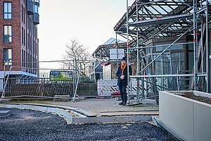 Hier endet die »Revitalisierung«: Klaus Schäfer auf der Brücke zum Rheinufer, die nun doch nicht verbreitert wird