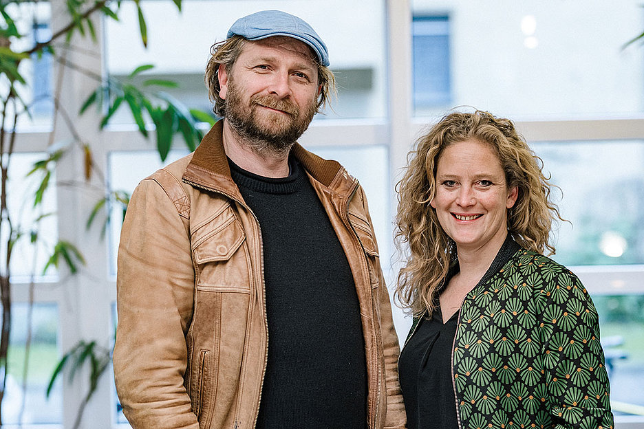 Un-Label Studio: Nils Rottgardt und Lisette Reuter in ihrem neuen Büro in Ehrenfeld  