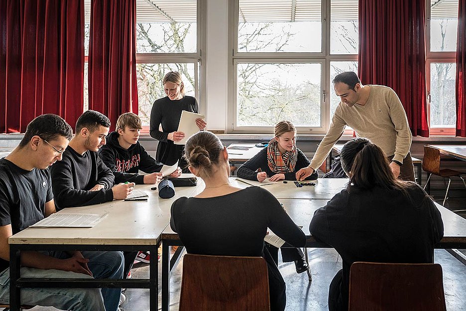 Foto: Dörthe Boxberg / Stadtrevue »Viele kommen mit dem Stempel Förderbedarf Lernen zu uns«: Katharina-Henoth-Gesamtschule in Höhenberg