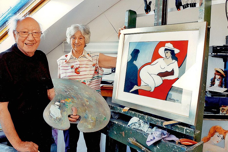 Foto: Holger Arndt, Generalanzeiger BN Machten stets gemeinsame Sache: Manfred Weil und seine Frau Alisa, Foto: Holger Arndt, Generalanzeiger BN