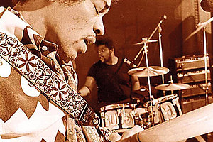 Her mit den Produktionsmitteln! Jimi Hendrix mit Buddy Miles (Band of Gypsys)