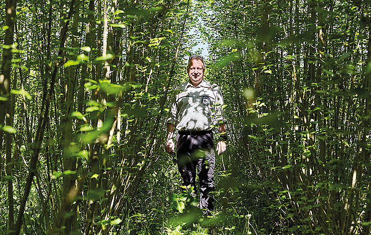 Hat 4000 Hektar Wald im Blick — Michael Hundt, städtischer Förster