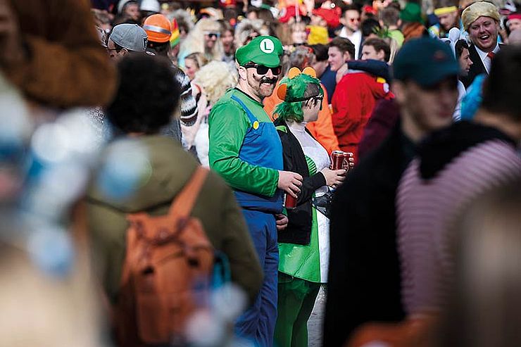 Gehört längst zum kölschen Karneval: Luigi aus dem Umland 