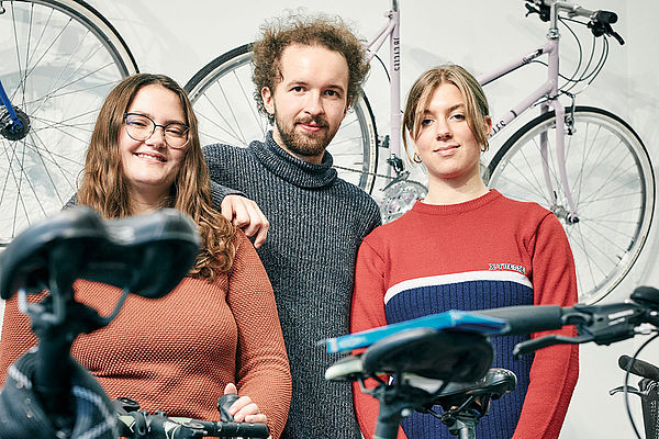 Fürs Rad entschieden: Natalie Horn, Lukas Giesbert, Nina Bönninghaus