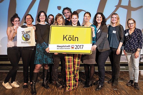 Auch mal Hauptstadt sein: Die Fair-Trade-Auszeichnung sorgte in Köln für gute Stimmung