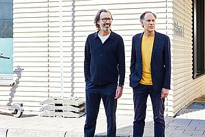 Die Misere im Blick: Ingo Plato und Thomas Knüvener an der Alten Wallgasse