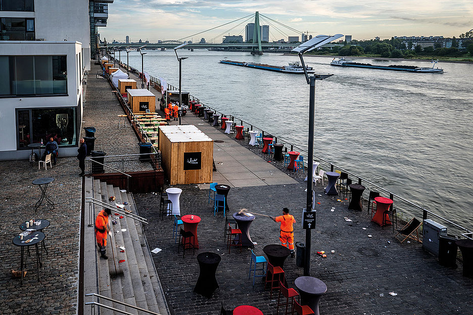 Kein Wochenende ohne Event: Weinfest am Rheinauhafen 