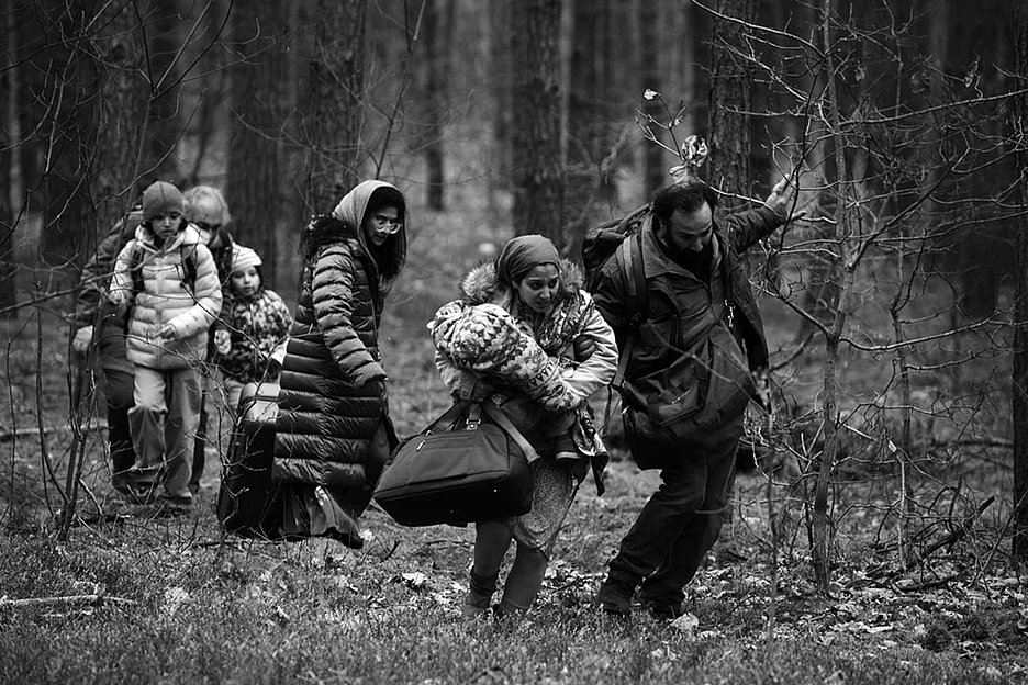 Menschen auf der Flucht © Agata Kubis