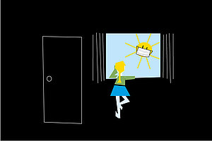 Stubenarrest | Illustration: Elke Schwirtheim
