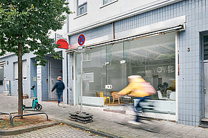 »Erratische Anfeindungen«: Büro des Film Festivals Cologne in der Machabäerstraße  Foto: Thomas Schäkel