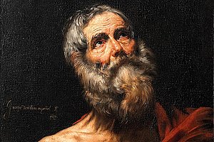 Jusepe de Ribera, »Hl. Hieronymus«, 1636, (Ausschnitt, ganzes Bild: nächstes) courtesy: Arp Museum, Bahnhof Rolandseck, Sammlung Rau für UNICEF, Foto: Mick Vincenz
