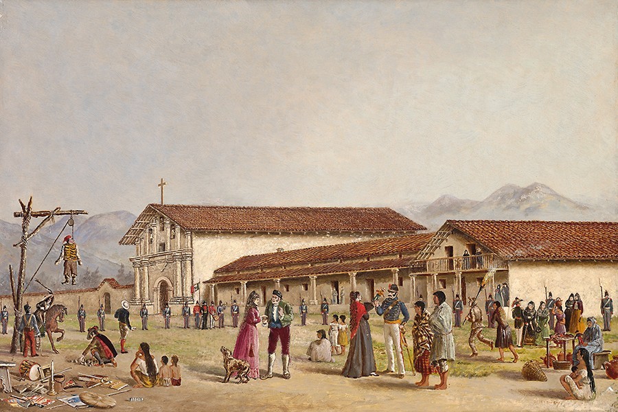 © Fine Arts Museum of San Francisco Oriana Weatherbee Day, »Die Mission San Francisco de Asís (Mission Dolores)«, 19. Jahrhundert, Öl auf Leinwand