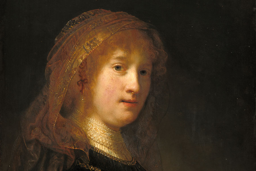 »Saskia van Uylenburgh«, 1634–40, Öl auf Holz
