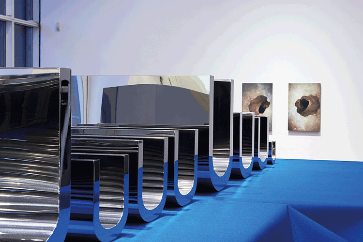 Installationsansicht Museum Ludwig, Köln 2019 | ©Wade Guyton, Foto: RBA Köln / Marc Weber