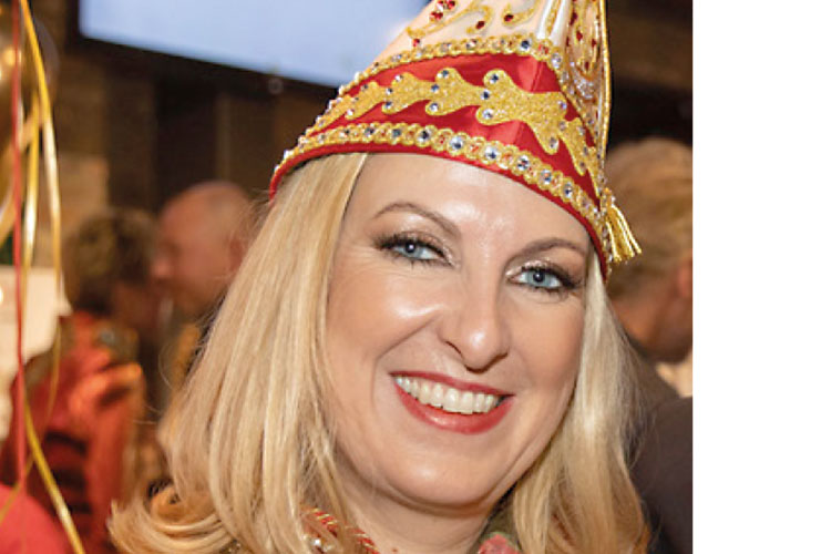 Foto: Dörthe Boxbert / Stadtrevue Tanja Wolters, seit Sommer 2019 Präsidentin der Großen KG Frohsinn Köln 1919, war von 1998 bis 2006 Funkenmariechen bei den Roten Funken.