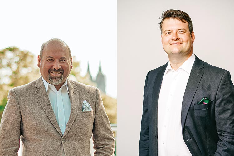 Roberto Campione, unabhängig (links) und Christer Cremer, AfD