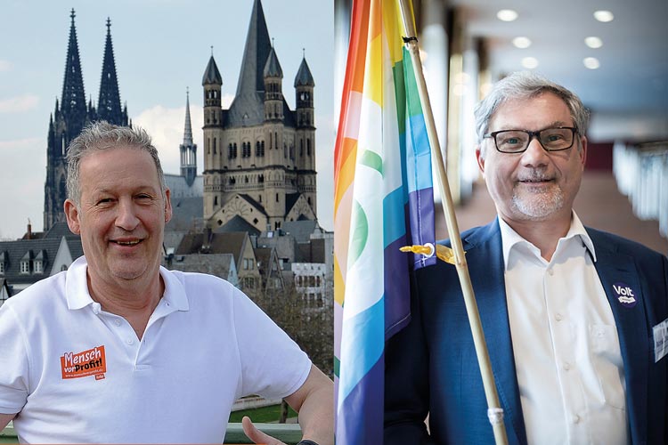 Rüdiger-René Keune (ÖDP) und Olivier Fuchs (Volt)