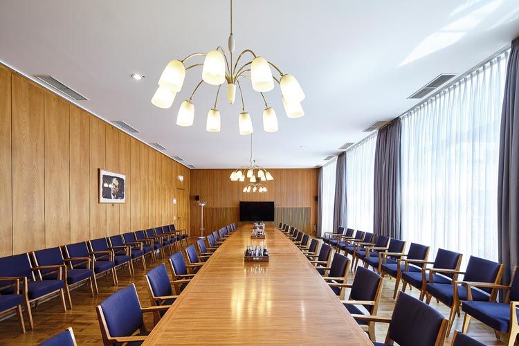 Foto: Thomas Schaekel / Stadtrevue Der Fraktionsraum der SPD