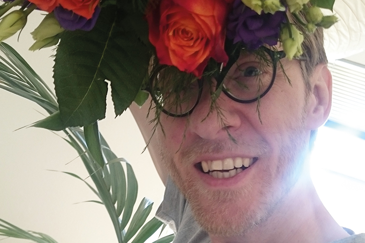 Blumen zum Jubiläum: Peter Kremeier