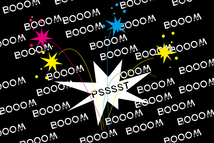 Illustration: Elke Schwirtheim Pssssssst statt Booooom