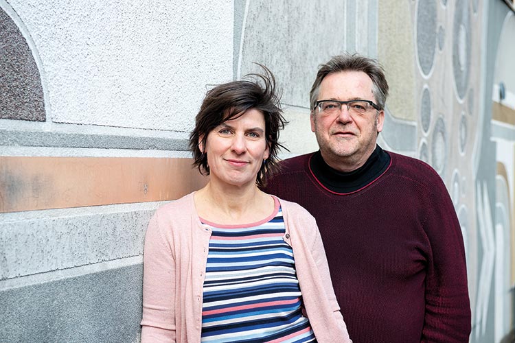 Foto: Dörthe Boxberg / Stadtrevue Arbeiten für eine offene Gesellschaft: Christine Kiauk und Herbert Schwering
