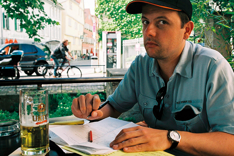 Arbeit an »Glückliche Nichtstuer«: Konstantin Faigle, Foto: Maximilian Erbacher