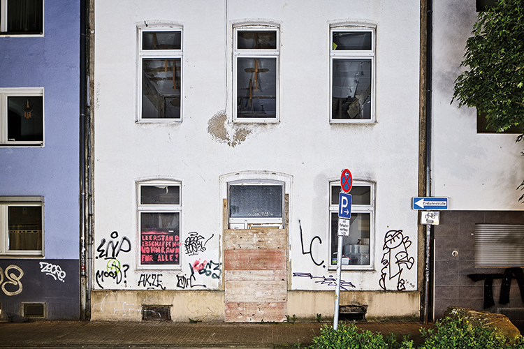 Foto: Thomas Schäkel / Stadtrevue Protest gegen Leerstand: Glasstraße 14, Ehrenfeld