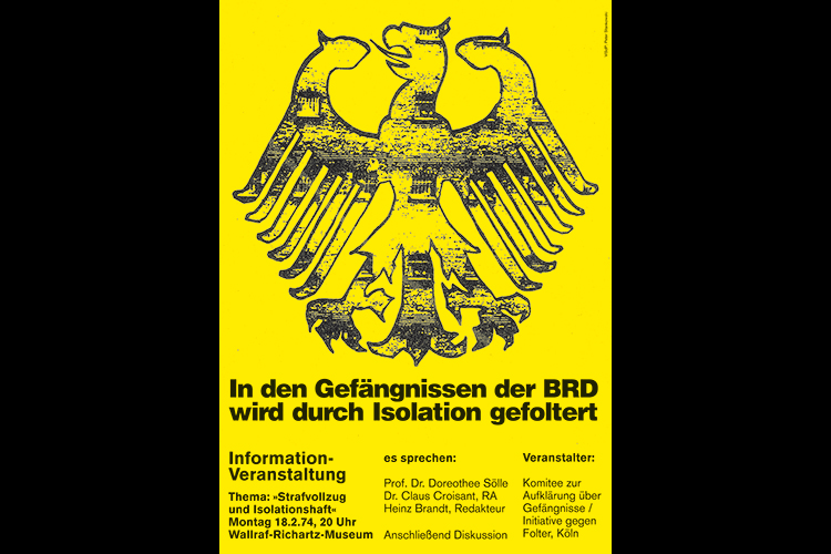 1974: Die Verwendung des Artikels »In den Gefängnissen ...« reichte aus, die Veranstalter erfolgreich zu verklagen.