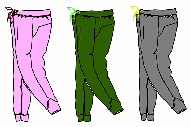 Illu: Elke Schwirtheim Zu Sweatpants mutiert – die Jogginghose