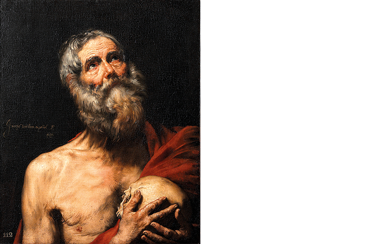 Jusepe de Ribera, »Hl. Hieronymus«, 1636, courtesy: Arp Museum, Bahnhof Rolandseck, Sammlung Rau für UNICEF, Foto: Mick Vincenz