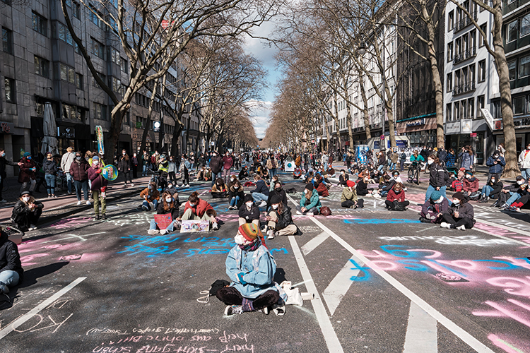 Fotos: Thomas Schaekel / Stadtrevue Fridays for Future Hohenzollernring