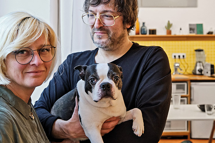 Katja Pysmenna und Stanislav Braslavsky, Kompott Kollektiv, Agnesviertel »Musik ist für uns das universelle Kommunikationsmittel. Auf unseren Partys spielt es keine Rolle, ob man wie Katja aus der Ukraine, wie Stanislav aus Russland oder ganz woanders h
