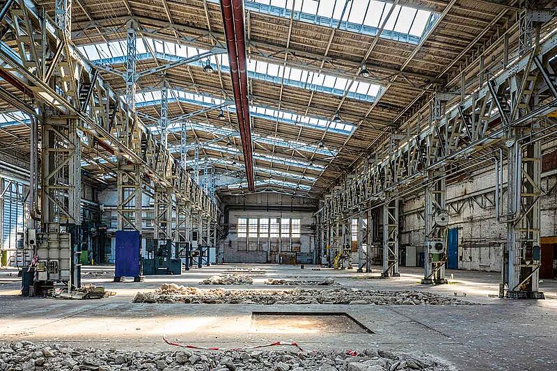Soll doch nicht zum Museum werden: Industriehalle in Kalk. (Foto: Dörthe Boxberg / Stadtrevue)