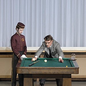Traditionelle Mittel: Hermann und Clärchen Baus fotografierten die Roman-Bühne