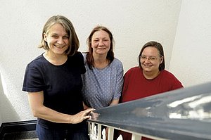 Zurück zur Basis: Elisabeth Sachse, Claudia Trappe-Nolden und Cindy Kolter