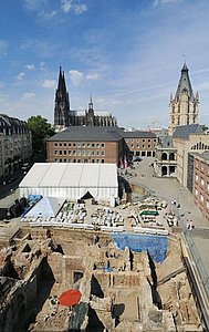 Ausgrabungsstelle ohne Informationen: Wie es am Rathausplatz weitergeht, ist völlig offen