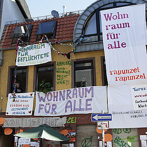 Besetztes Haus in der Südstadt