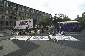 Könnten Unterstützung vom Rektor gebrauchen: Studenten protestieren gegen Studiengebühren