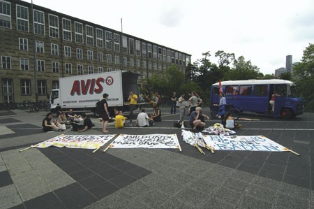 Könnten Unterstützung vom Rektor gebrauchen: Studenten protestieren gegen Studiengebühren